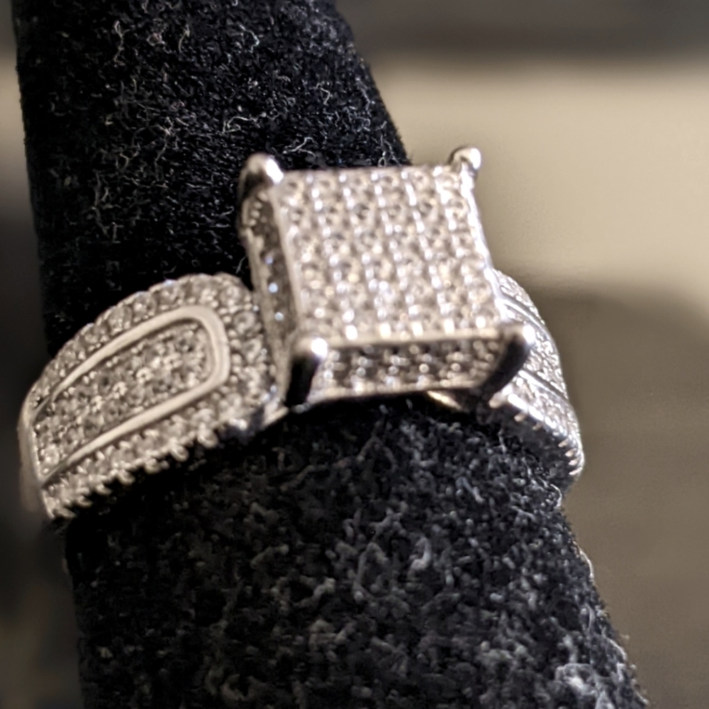 S925 Sterling Silver and CZ Ring